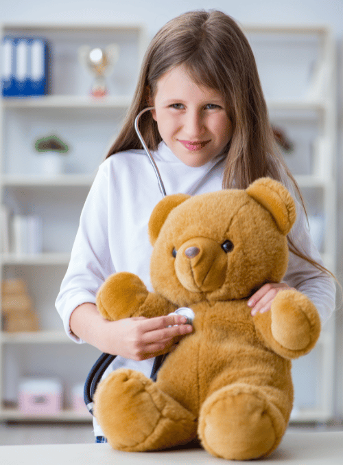 Teddy bear patient